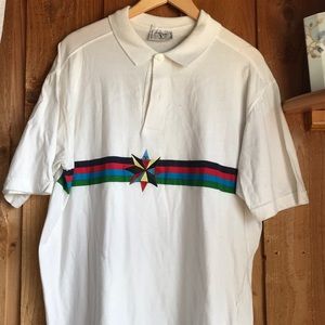 Valentino Sport Logo Polo Stripe